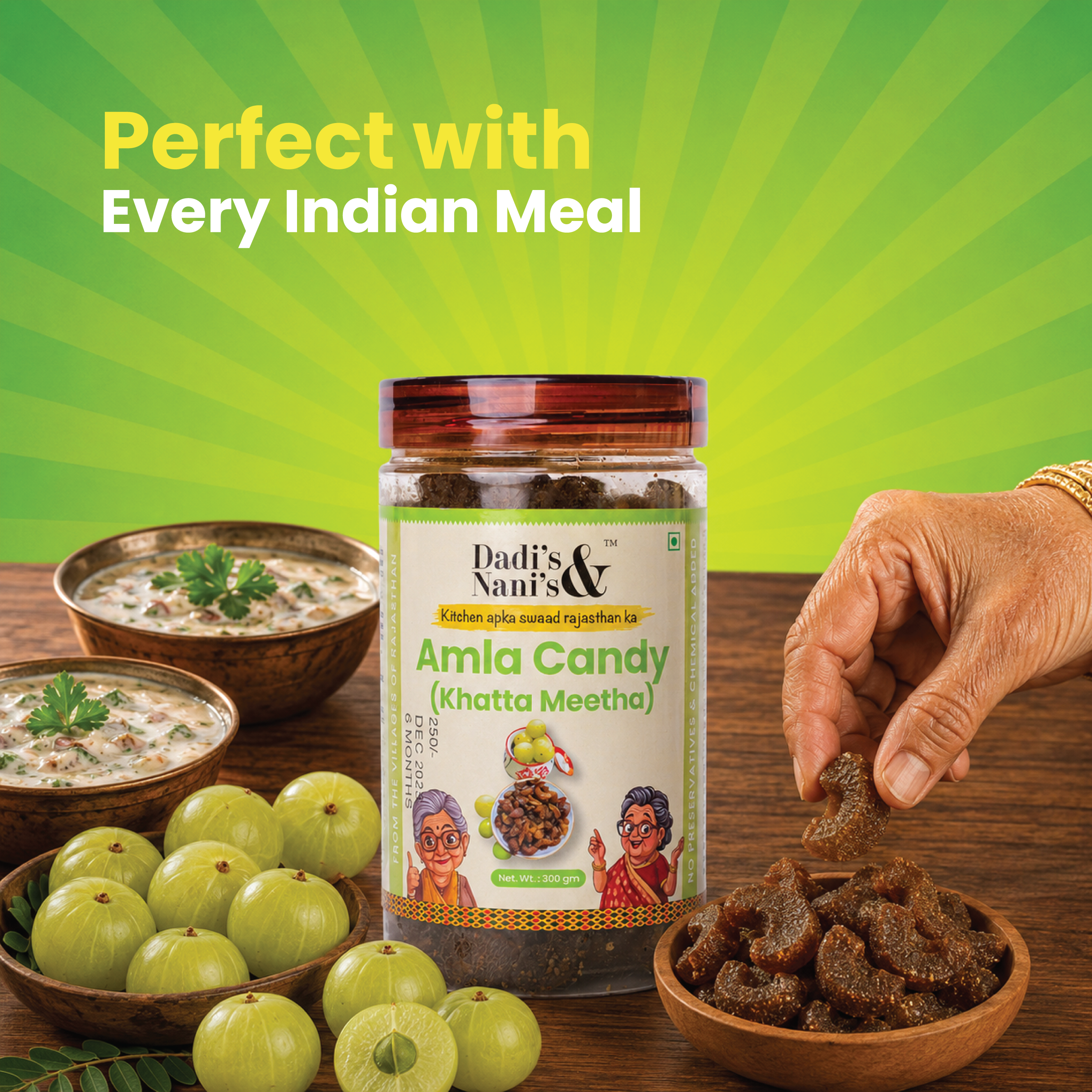 Premium Amla Candy | No Artificial Colour | 300 g