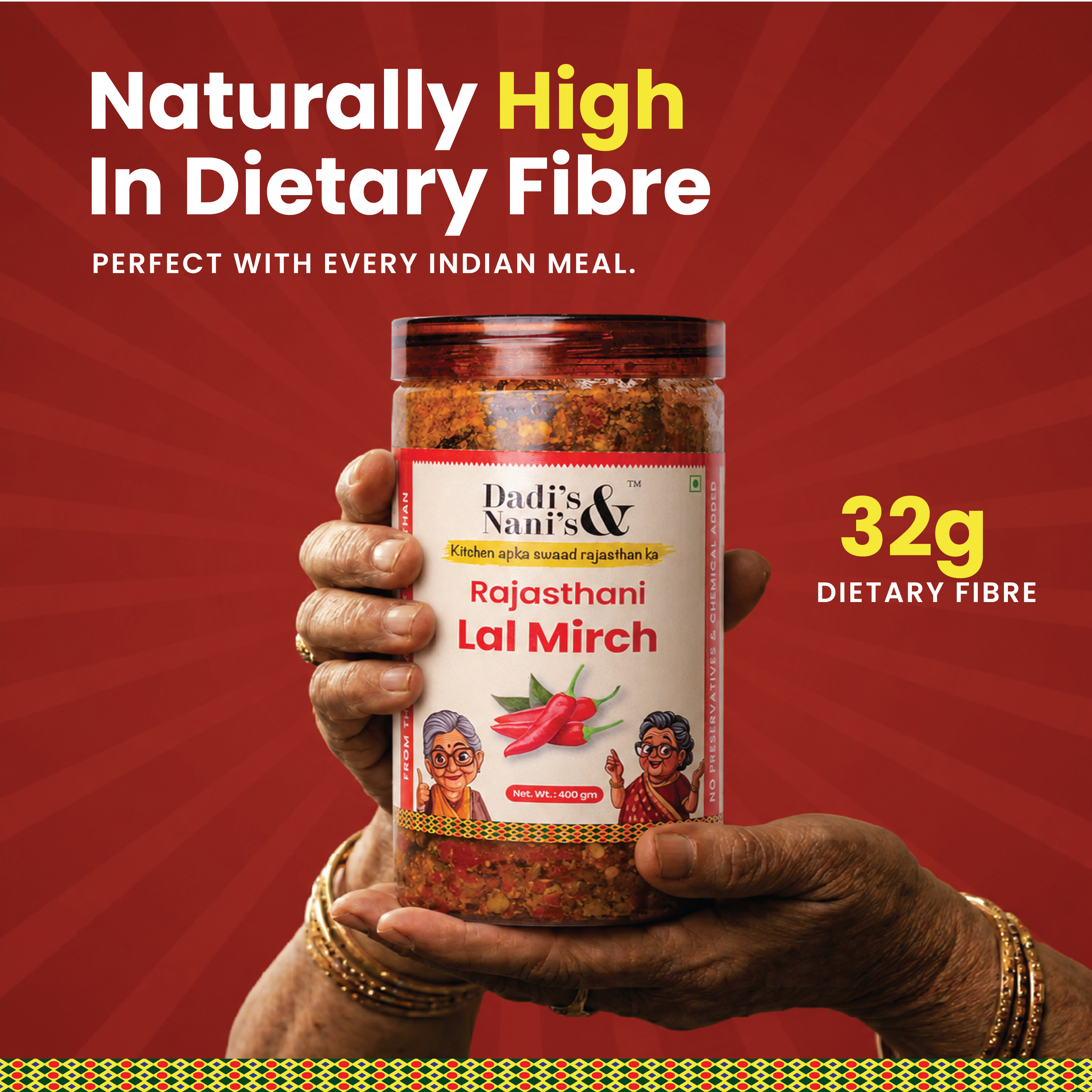Premium Lal Mirch Achar | No Preservatives No Artificial Color | 150 g