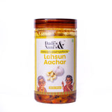Premium Lahsun Pickle | Traditional Garlic Achar in Cold Pressed Oil | Homemade Style Indian Pickle | No Preservatives No Artificial Colour | 150 g