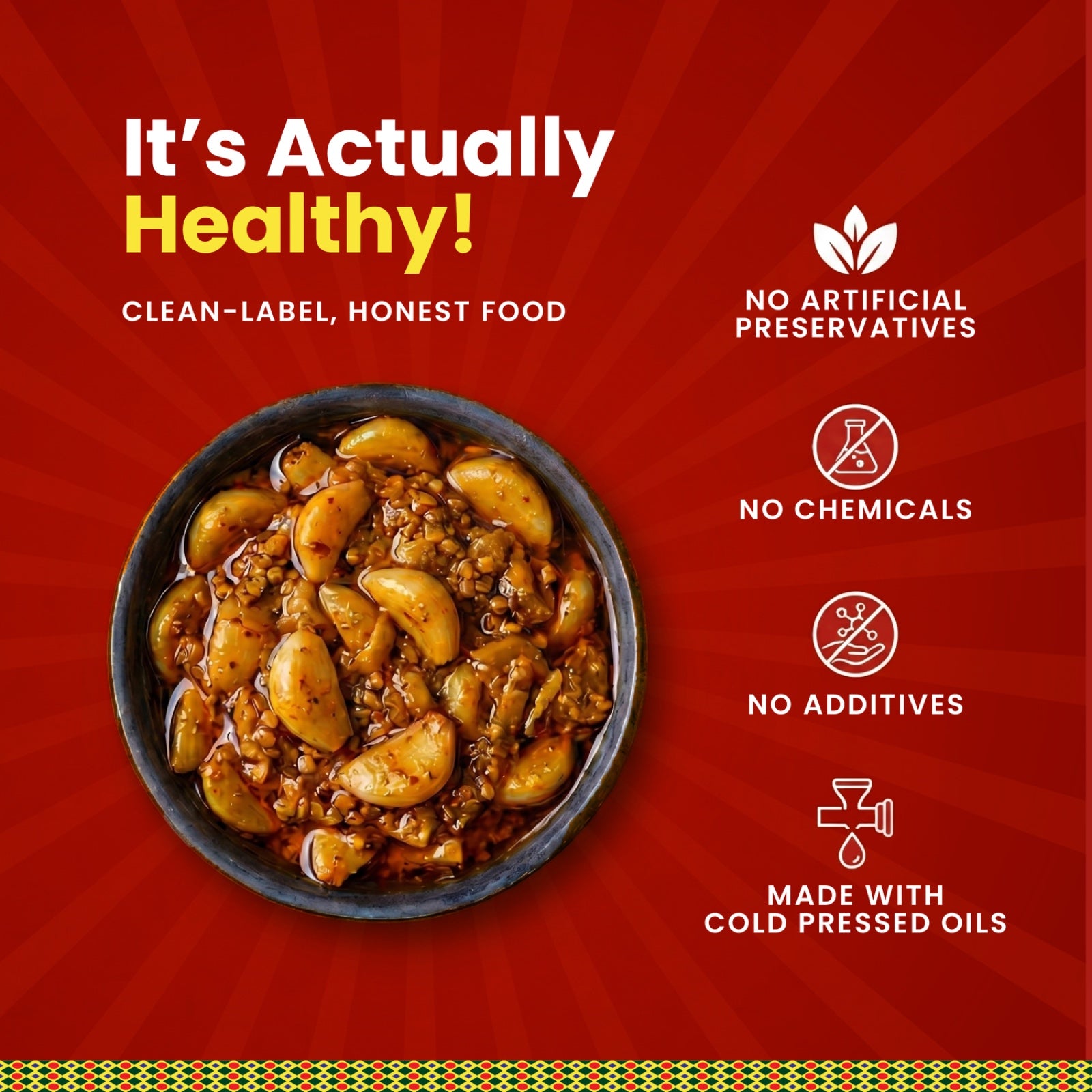 Premium Lahsun Pickle | Traditional Garlic Achar in Cold Pressed Oil |  No Preservatives No Artificial Colour
