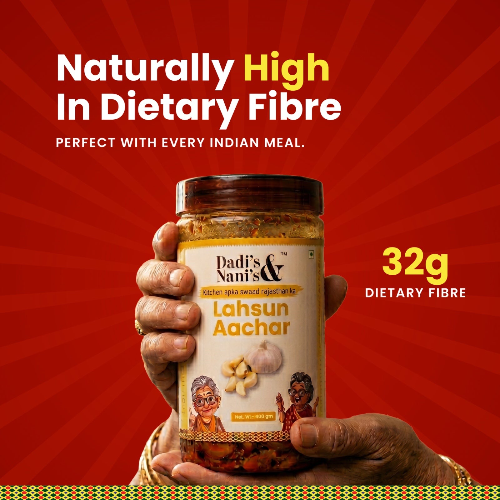 Premium Lahsun Pickle | Traditional Garlic Achar in Cold Pressed Oil |  No Preservatives No Artificial Colour
