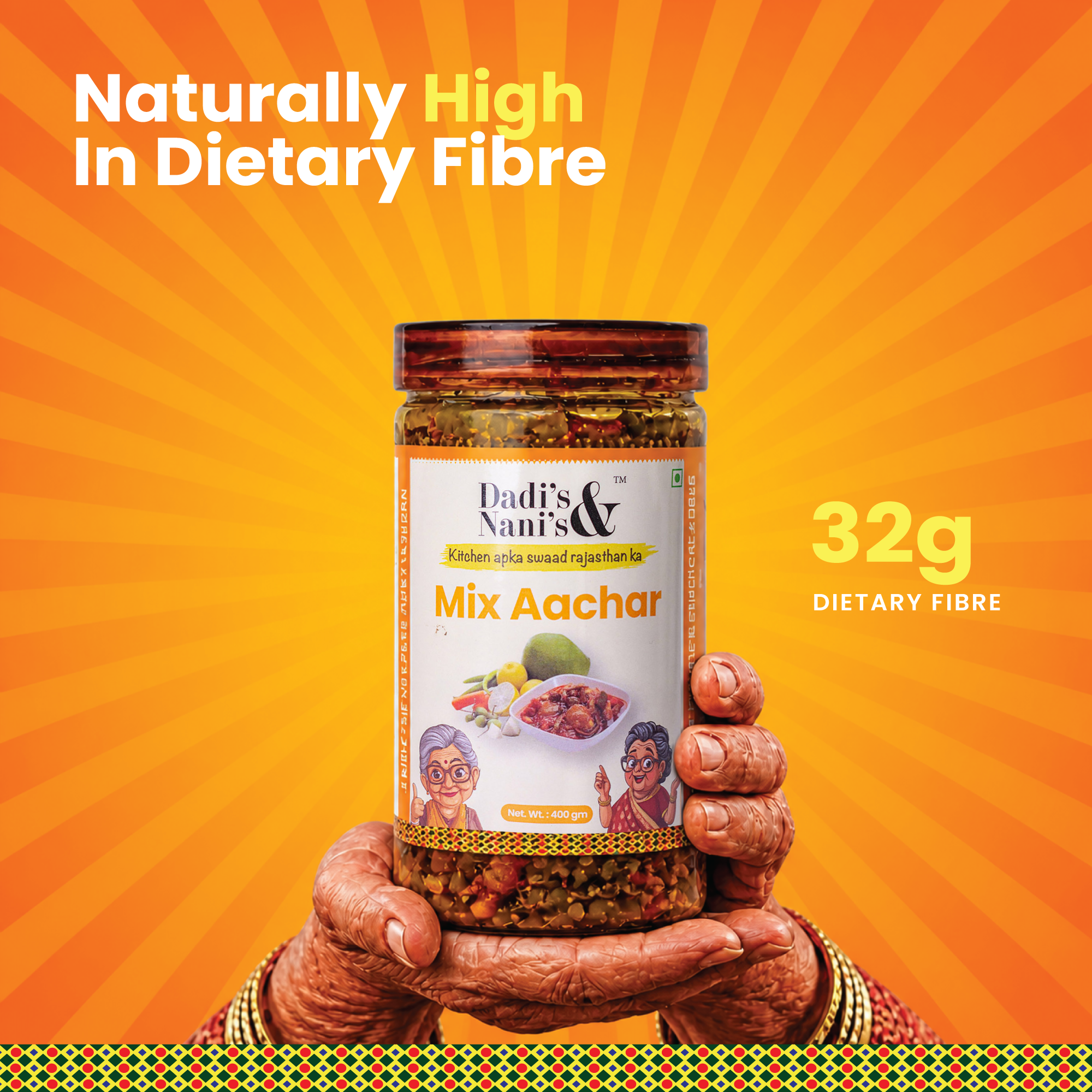 Premium Mix Veg Pickle | Mixed Vegetable Achar in Cold Pressed Oil | Traditional Homemade Style Pickle | No Preservatives No Artificial Colour | 400 g
