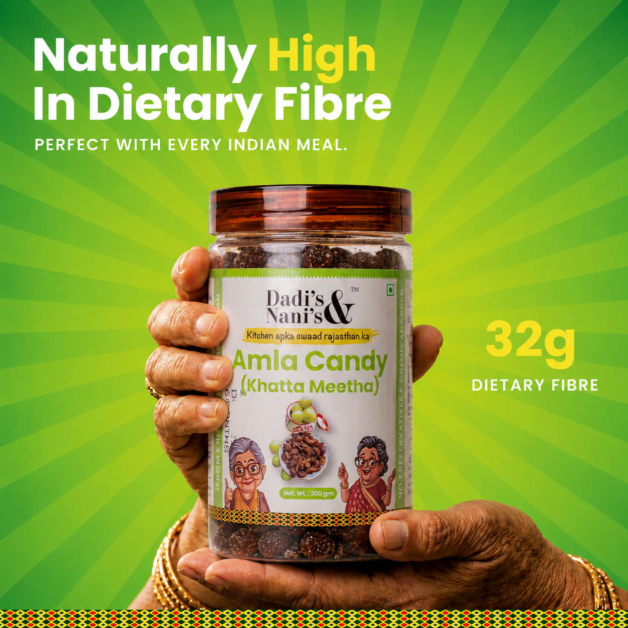 Premium Amla Candy | No Artificial Colour | 300 g